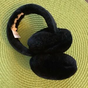 EMU Black Faux Fur Earmuffs